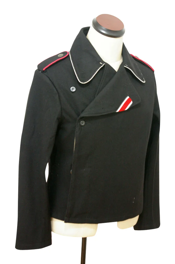   Elite German Officer Panzer Black Wool Wrap/Jacket German-Uniform