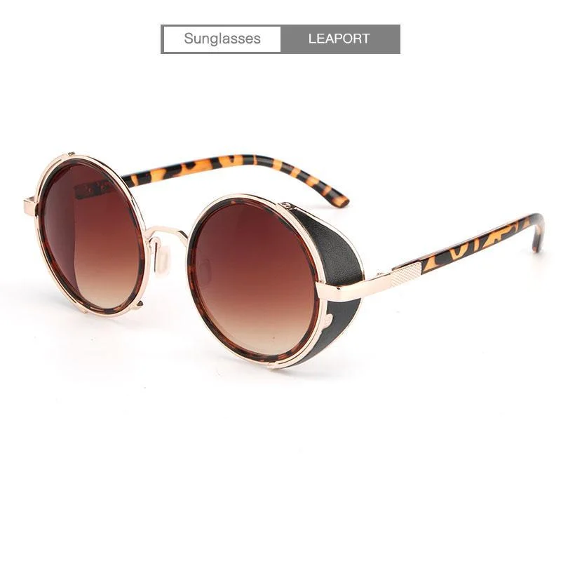 Punk Unisex Polarized Fashion Vintage Pilot Sun Glasses With Box