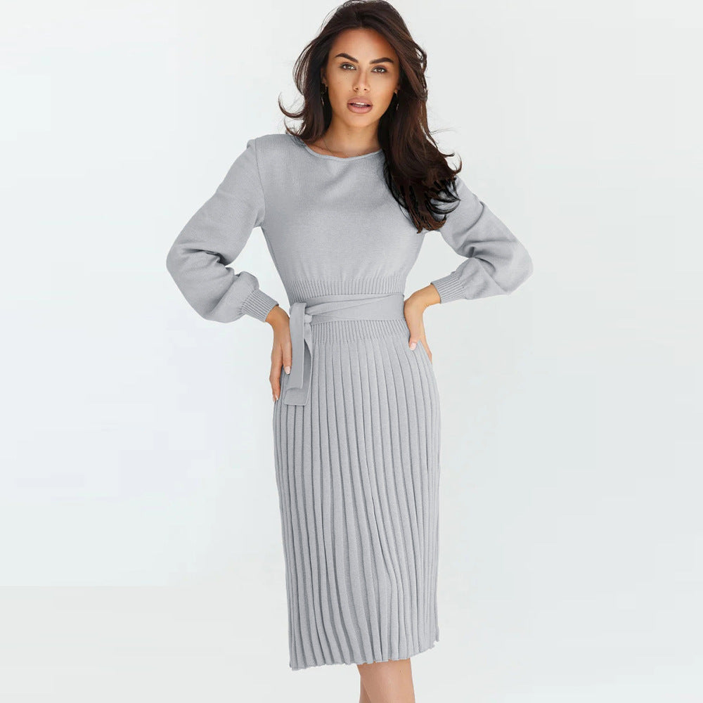 Women's Knitted Sweater Midi Dress | ARKGET