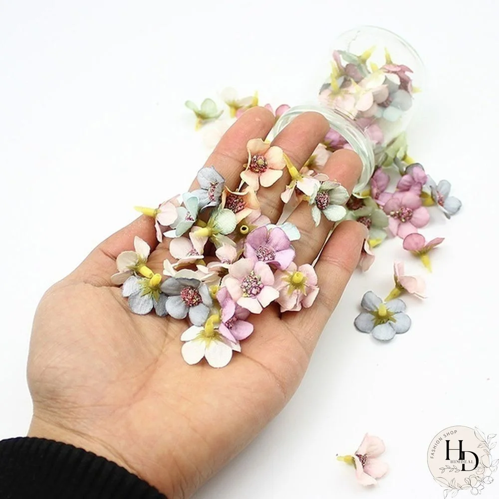 50/100pcs Multicolor Daisy Flower Head Mini Silk Artificial Flower For Wedding Engagement Party Home Decor DIY Garland Headdress