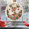 Christmas Reindeer 2D Flat DIY Diamond Painting Pendant 9.84x9.84in