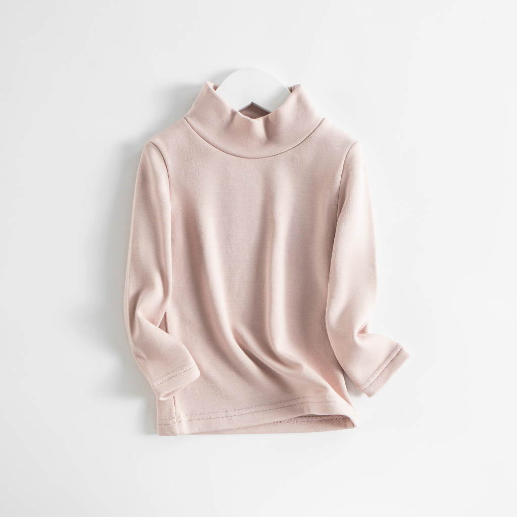 Kids' Silk Thermal Underwear Mock Neck Base Layer REAL SILK LIFE