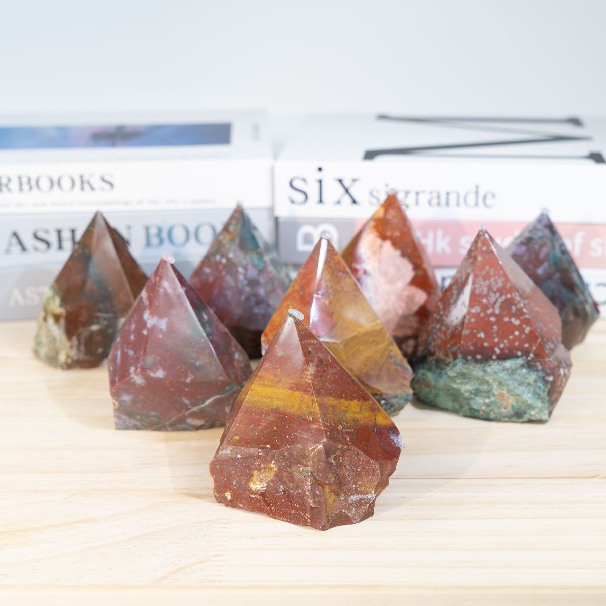 Ocean Jasper Half Polished/Raw Point 1pcs