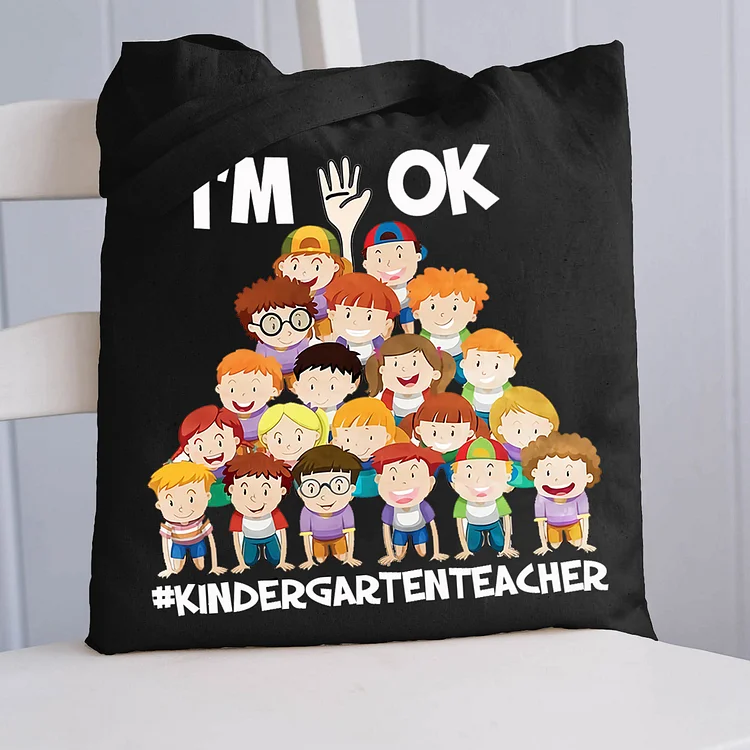 Pupiloves  I'm Ok Kinder Garten teacher Tote Bag