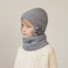 Ensemble bonnet et &eacute;charpe chauds d'hiver pour enfants