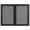 [US Local Warehouse] Enclosed Bulletin Board with Locking Door Outdoor Bulletin Board Aluminum Frame Wall Display Case Weatherproof for  Office Commercial Hospital Etc
