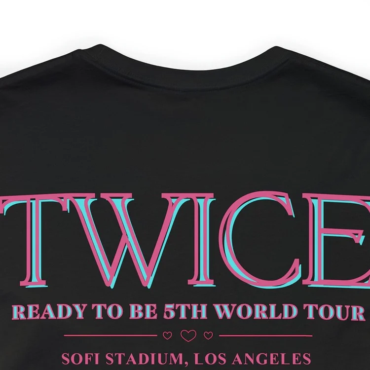 TWICE 5th World Tour READY TO BE US Jelly T-shirt