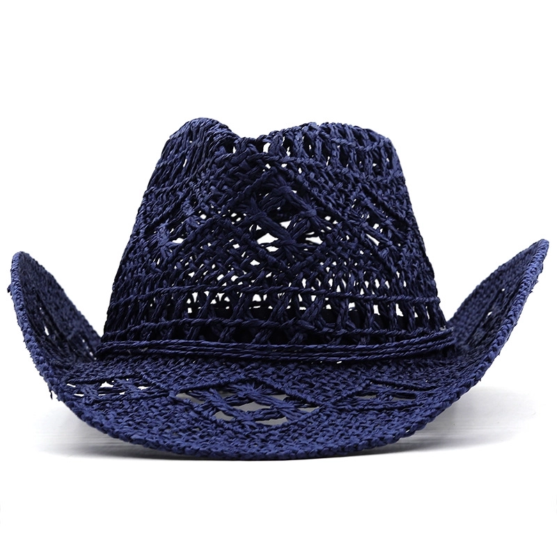 Women’s Basic Solid Color Wide Eaves Straw Hat