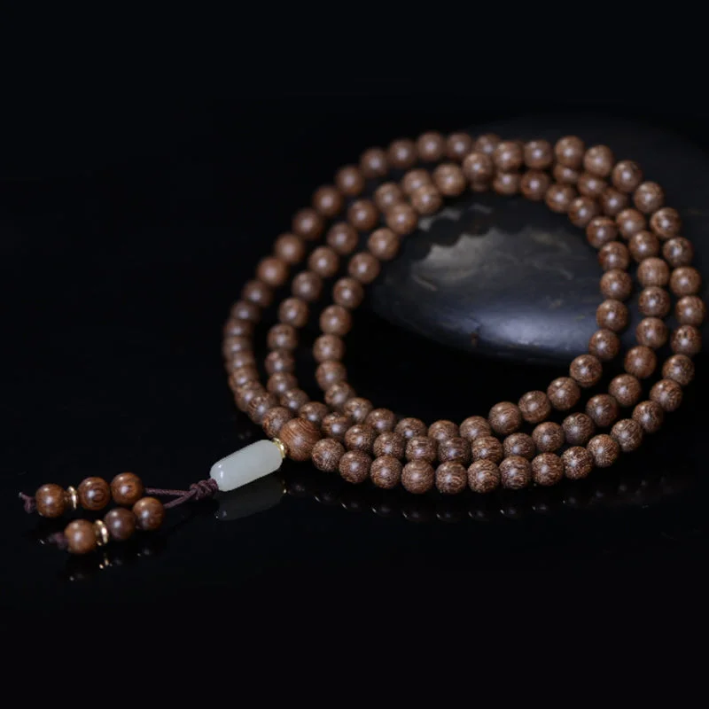 108 Mala Beads Rosewood Jade Calm Bracelet