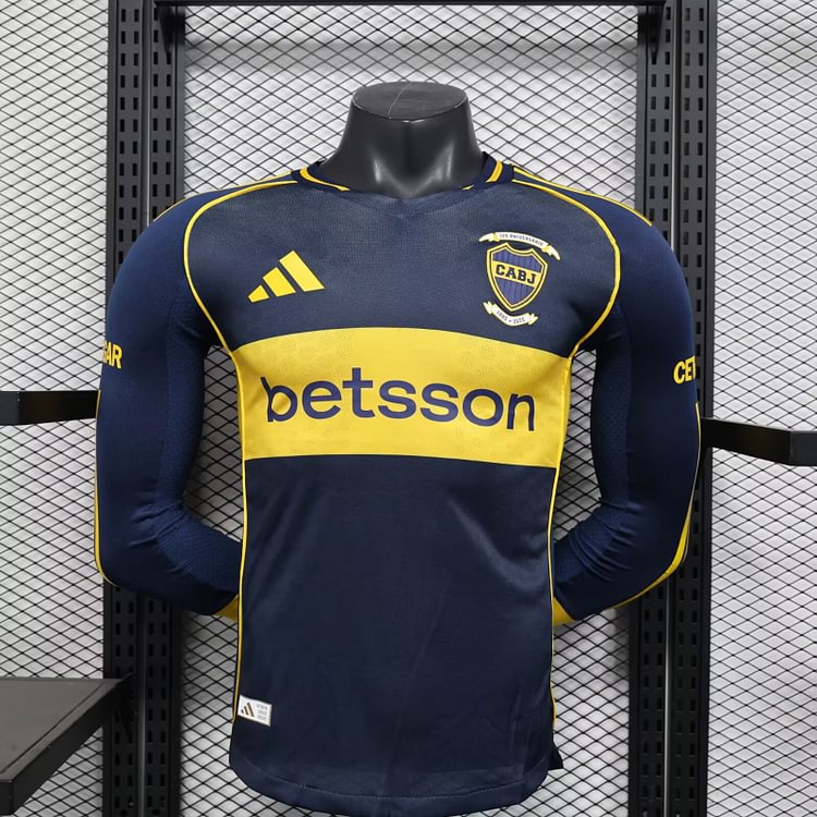 2025-26 Boca Juniors Home Long Sleeve - Player Version