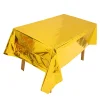 5PCS Wedding Party Decor Gloss Colors PET Tablecover Waterproof Reusable Tablecloth