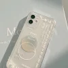 Over The Moon Transparent Phone Cases for iPhone 7-14