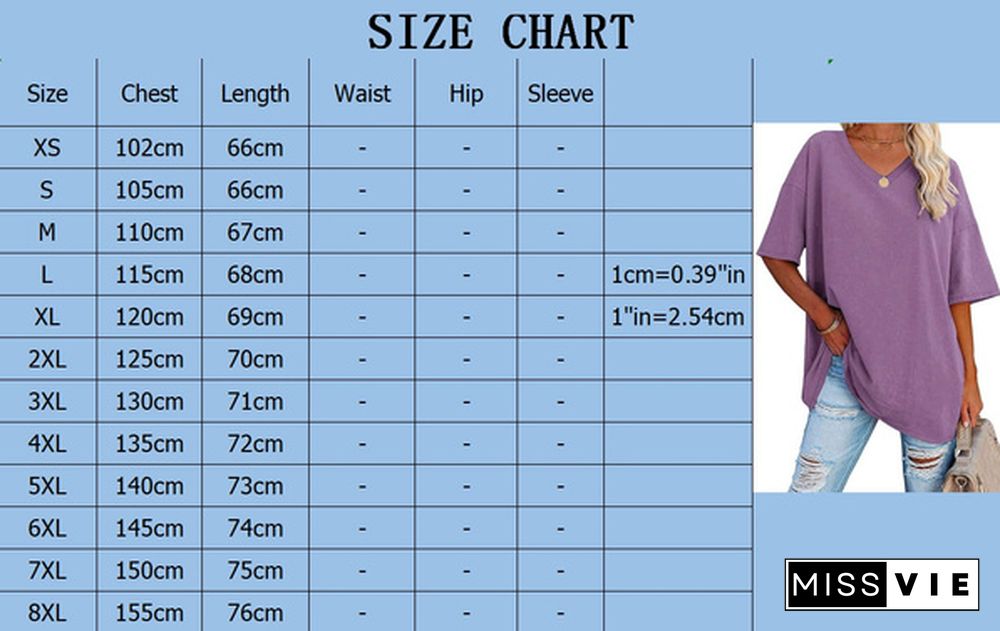 XS-8XL Spring Summer Tops Plus Size Fashion Clothes Womens Casual Short Sleeve Tee Shirts
