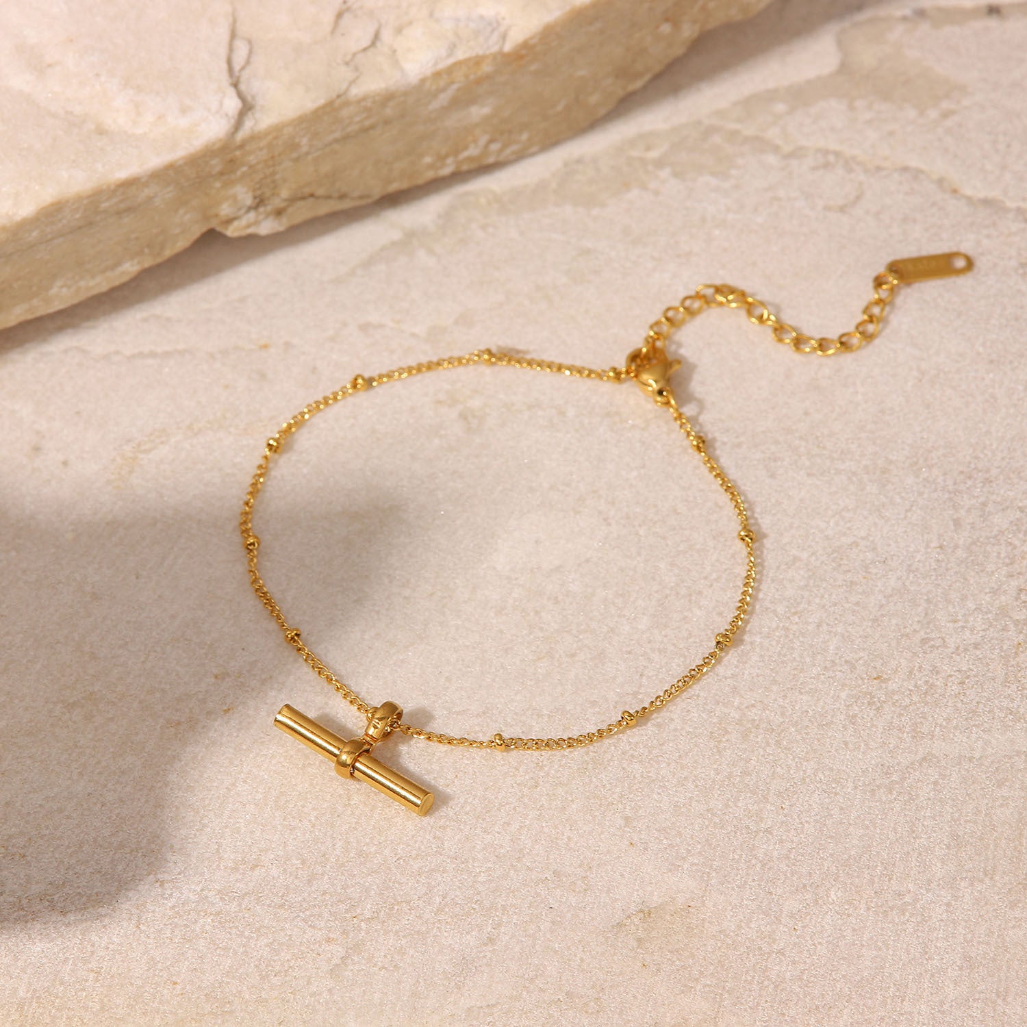 Women Minimalist Geometric 18K Gold Plated Anklets