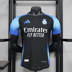 2024/2025 Player Version Real Madrid Special Edition Black and Blue Football Shirt 1:1 Thai Quality