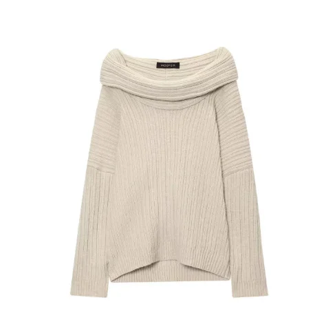 Nigikala Nigikala Lazy Shoulder Shoulder Knit Shirt Sweater