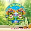 Frog DIY Diamond Painting Hanging Pendants Acrylic Crafts Kit for Home Wall Decor