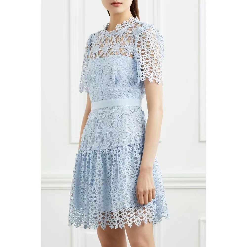  thdmladies Oblivious Beauty Powder Blue Lace Dress thedmladies