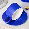 Klein Blue Coffee Cup And Saucer Set Light Luxury Ceramic Cup