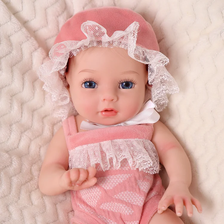 Babeside Terry 12" Realistic Silicone Smiling Baby Little Infant Girl Building Lovely Memories