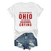 On A Silent Night In Ohio You Can Hear Wolverines Crying Tee