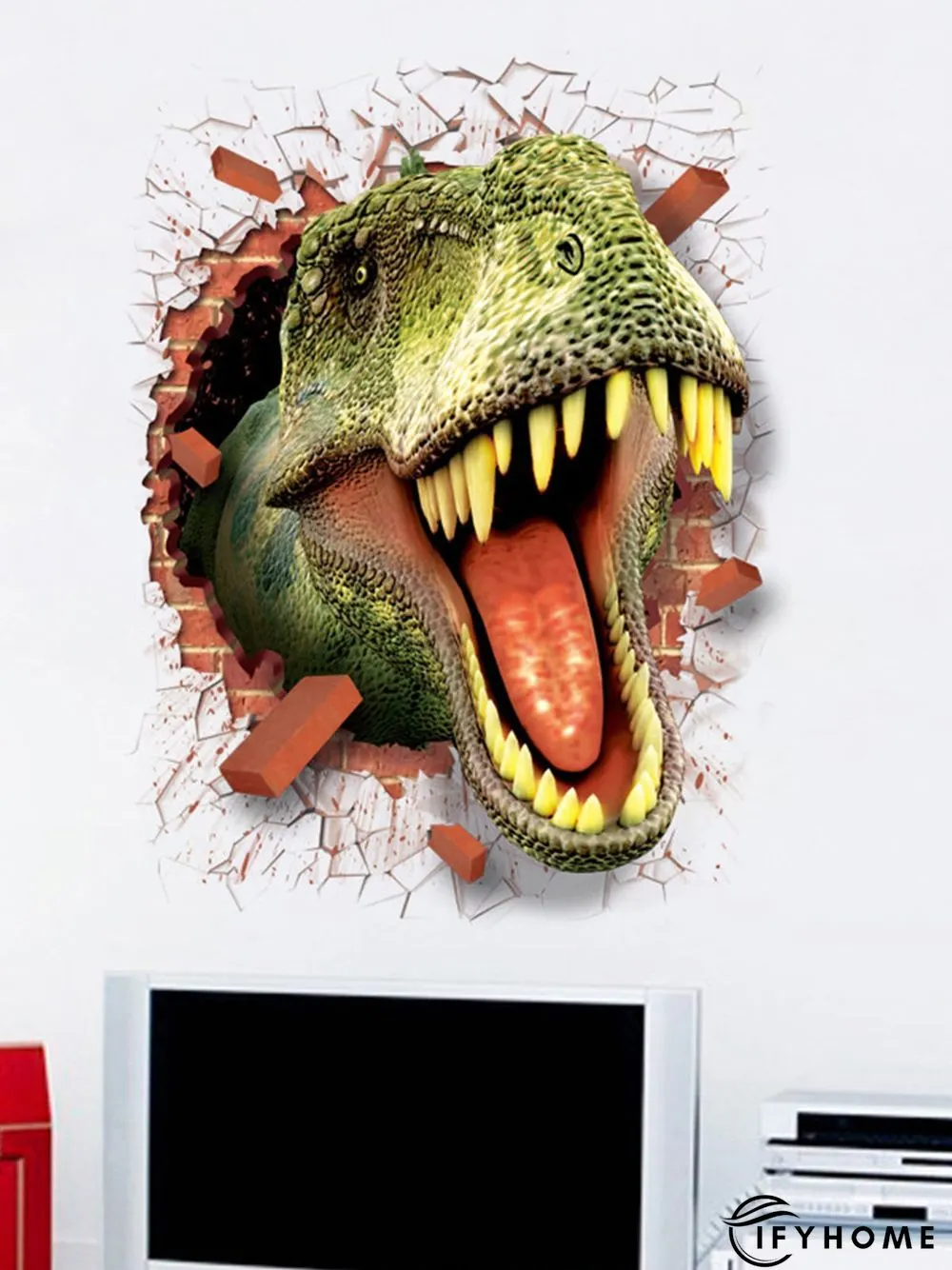 3D Creative Dinosaur Decorative Sticker Bedroom Wall Sticker | IFYHOME