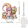 Diamond Painting Acrylic Single Sided Easter in April Gnome Ornaments Tabletop Home Office Decor