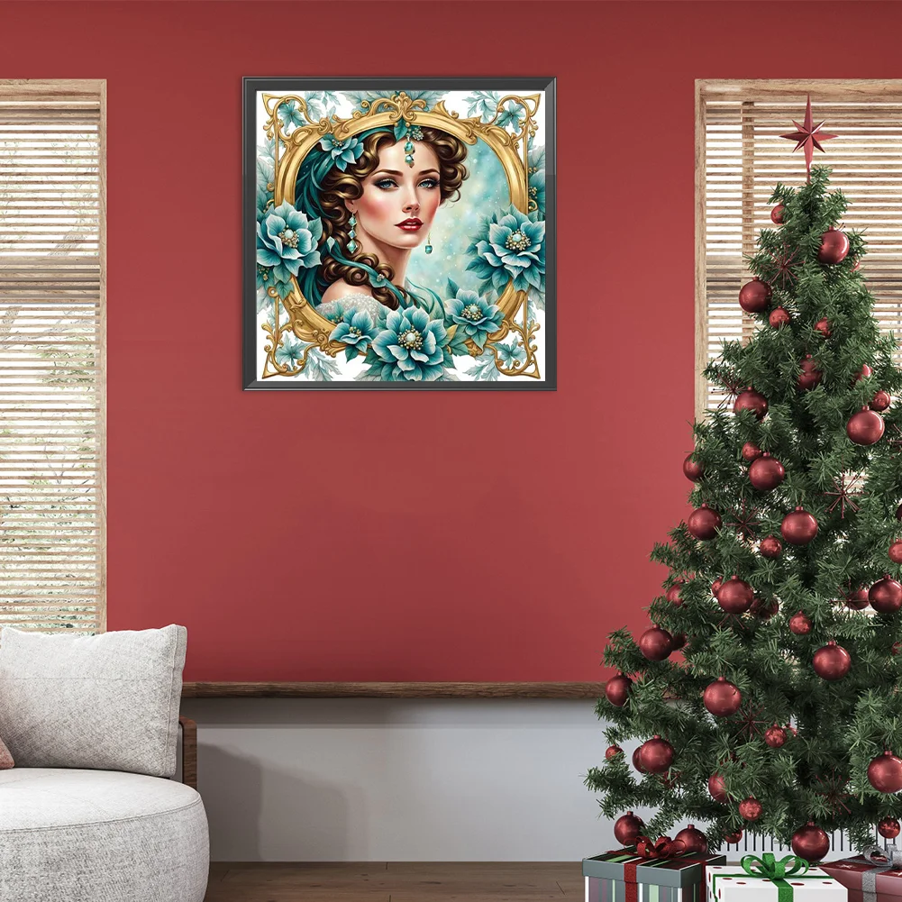 DIY Paint By Number 40*40cm - Photo Frame Lady