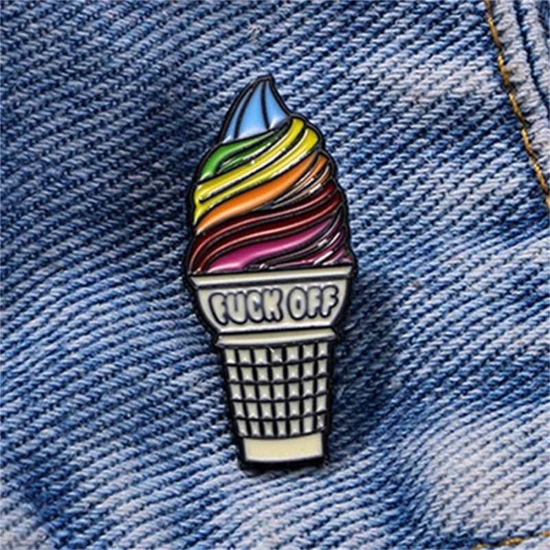 Cartoon Style Ice Cream Alloy Women’s Brooches