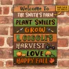 Personalized Names：Fall Harvest Welcom To Farm - Vintage Metal Tin Signs/Wooden Signs