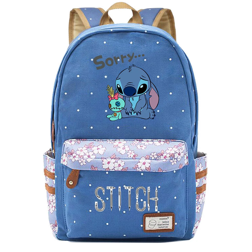 Buzzdaisy Stitch Fashion Canvas Travel Backpack School Bag