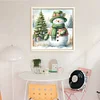 (Counted/Stamped)Christmas Snowman-11CT Cross Stitch 40*40cm