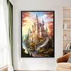 Disney Castle-16CT Stamped Cross Stitch 40*60cm/15.75*23.62in(Big Size)