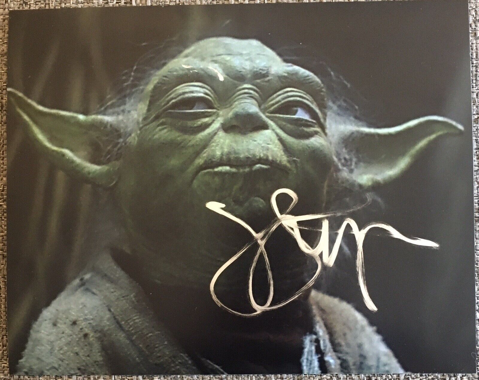 JOHN LITHGOW SIGNED AUTOGRAPH YODA STAR WARS RADIO DRAMA 8x10 CLOSE FACE Photo Poster painting