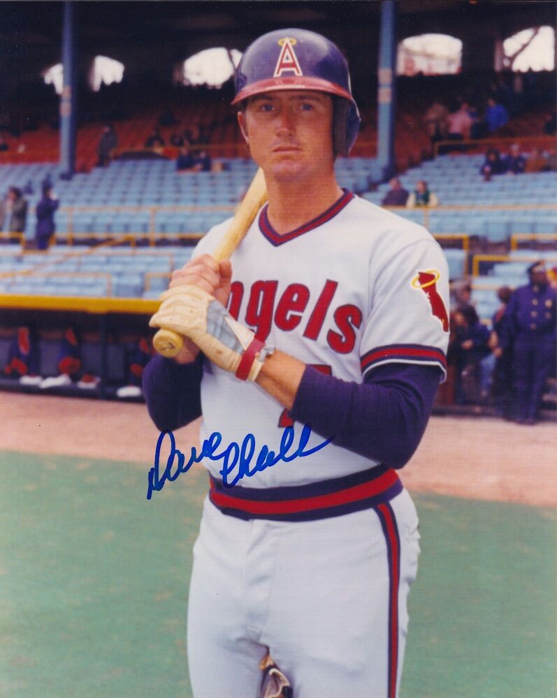 Dave Chalk autographed 8x10 California Angels #1