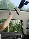 Portable Car Fan with Strong Suction and 3 Speeds Rechargeable Dashboard Cooling Air Wall Fan for Sedan SUV RV Auto Vehicles Home Windshield