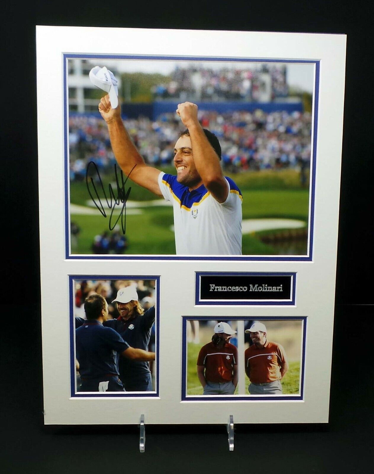 Francesco MOLINARI Signed Mounted Golf Photo Poster painting Ryder Cup Display AFTAL RD COA