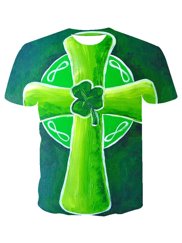 St Patricks Day Short Sleeve Summer T-Shirt-elleschic