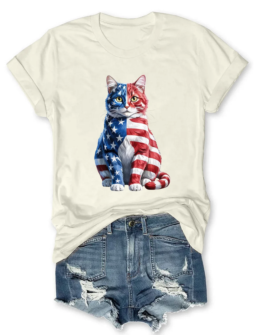 4th Of July Cat T-shirt