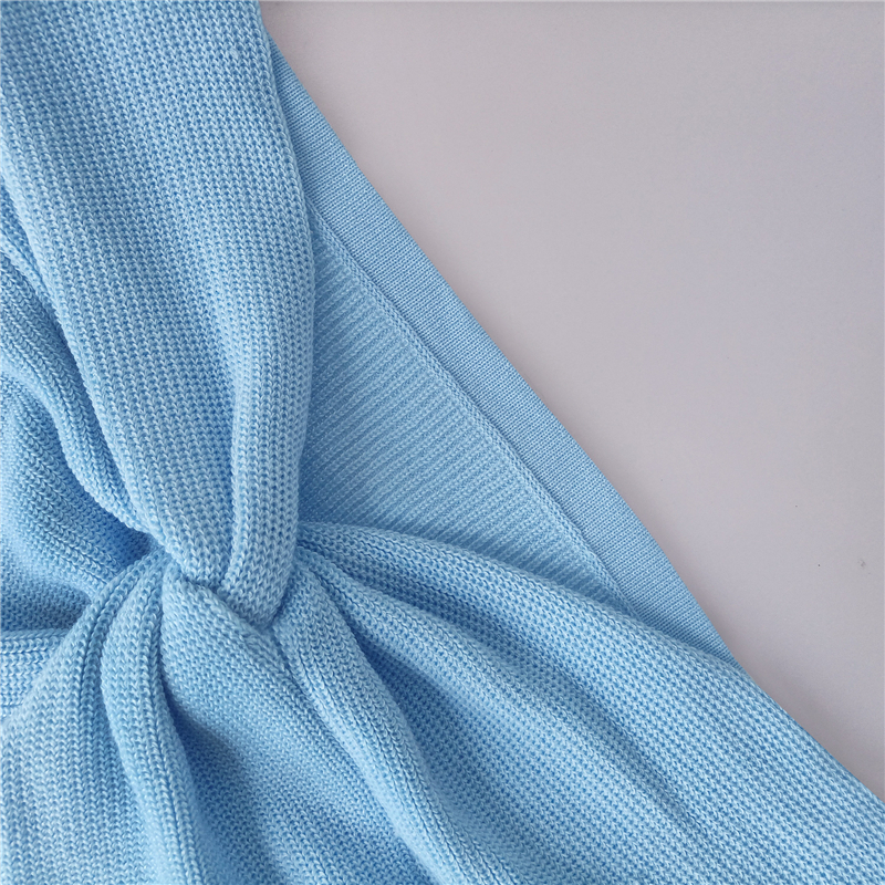 Ootddress Strapless Knit Maxi Dresses For Women Summer Beach Party Bodycon Dress Off-Shoulder Twist Knitting Evening Backless Dress