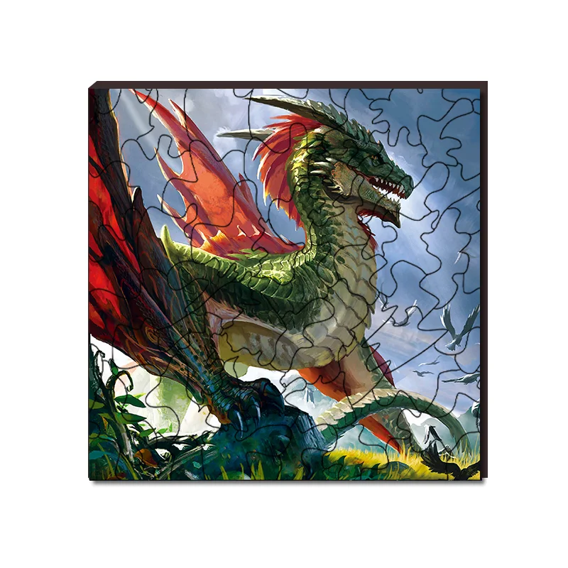 Jeffpuzzle™-JEFFPUZZLE™ Polycrocodile Dragon Puzzle
