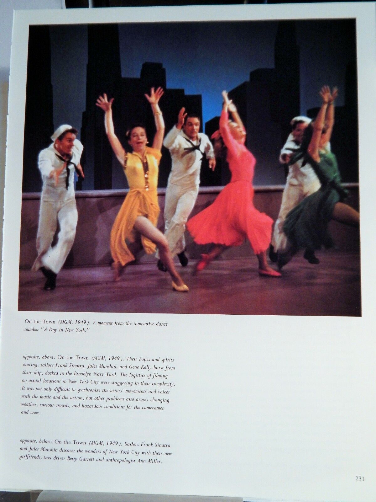 ON THE TOWN (1949 GENE KELLY) MOVIE Photo Poster painting (1985 reprint)