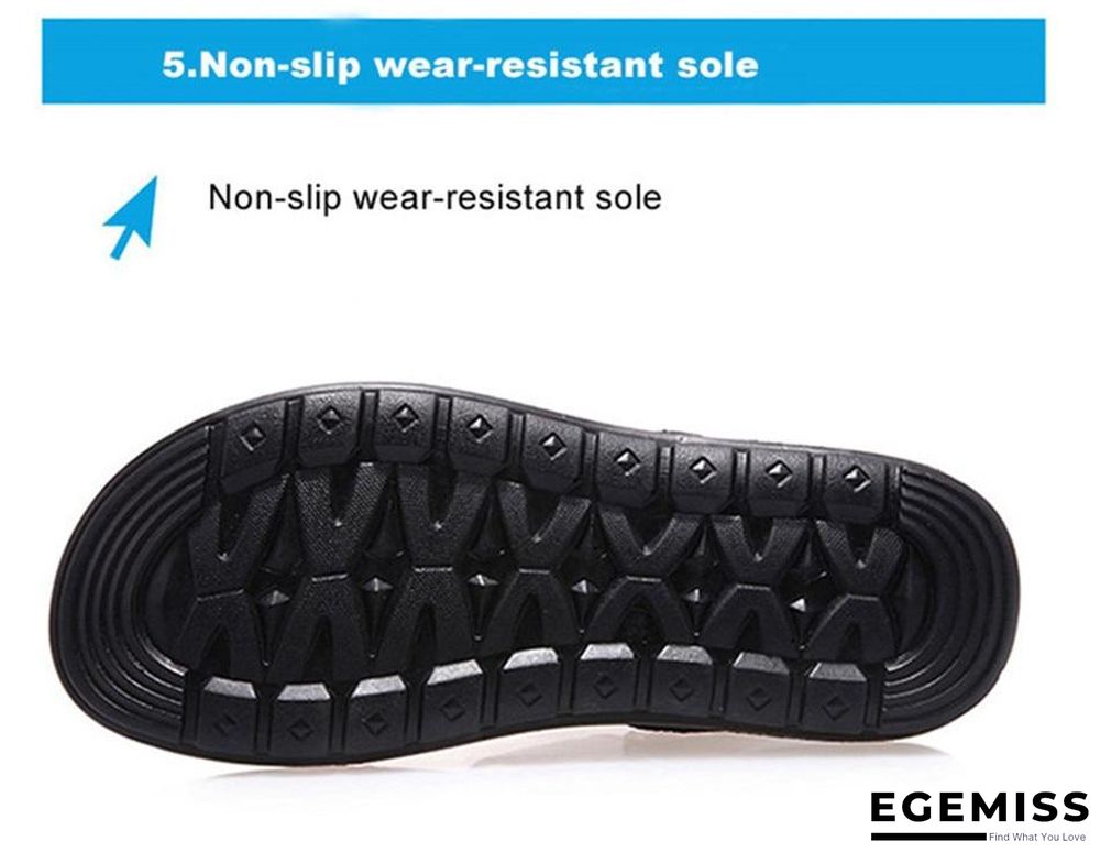 Men Genuine Leather Roman Sandals Male Casual Shoes Flip Flops Fashion Outdoor Slippers Shoes | EGEMISS