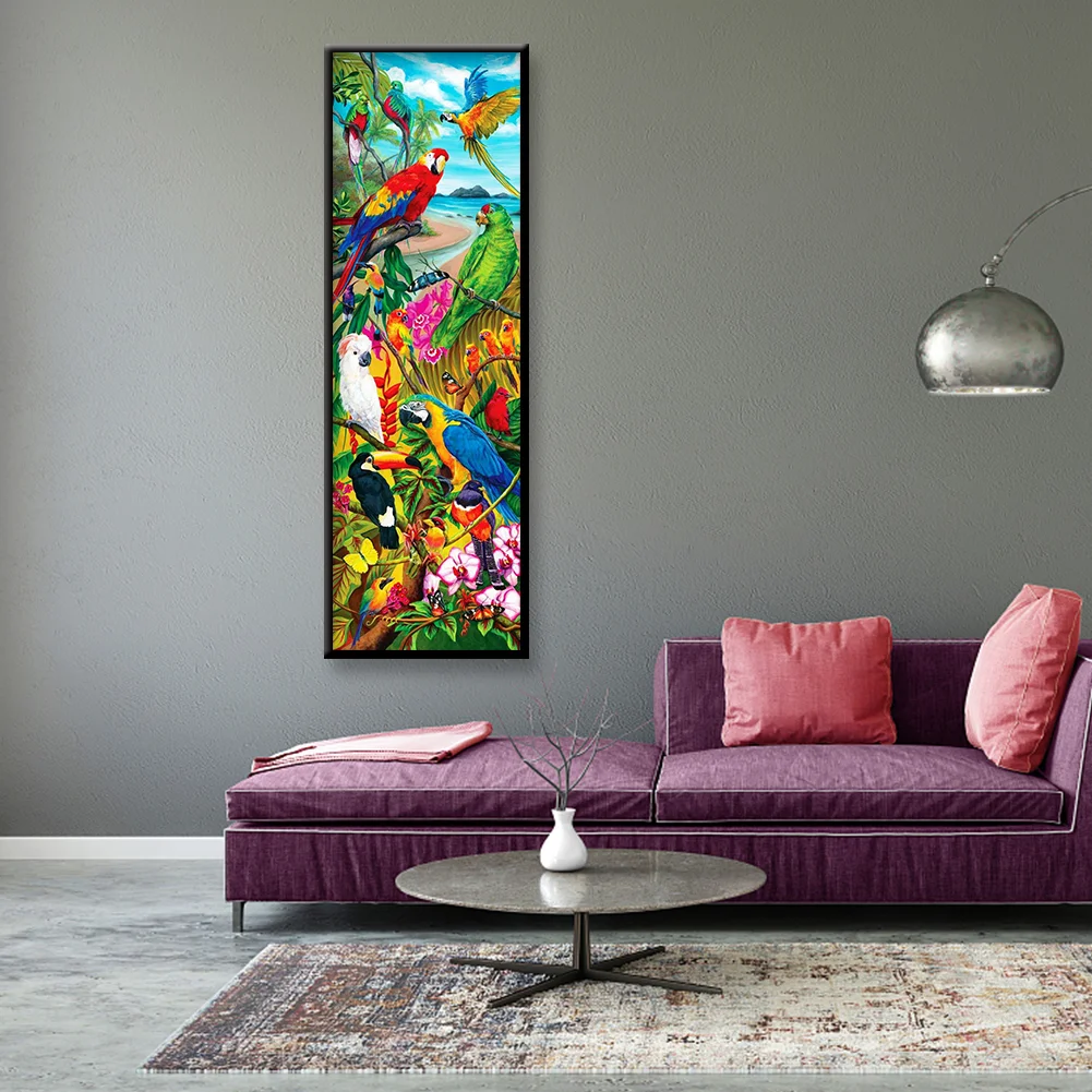 Diamond Painting - Full Round Drill - Color Parrot(30*80cm)