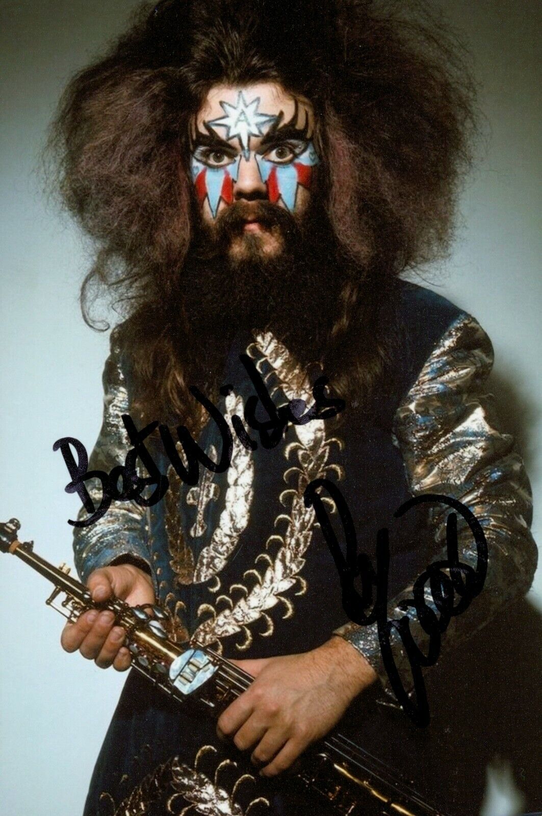 Roy Wood Signed 6x4 Photo Poster painting Wizzard Glam Rock Psychedelic Genuine Autograph + COA