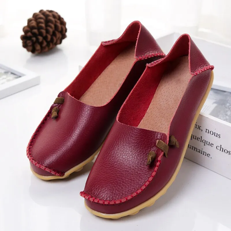 New Fashion Women Flat Shoes Round Head High Quality Mother Shoes Ballet Comfortable Candy Colors Ladies Footwear Zapatos Mujer