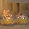 Artificial Tulip Flower Night Light Bedside Lamp LED Night Lamp Christmas Gifts