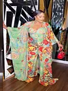 Floral Printed Plus Size Square-neck Sets Jumpsuits