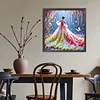 Diamond Painting -DIY Round Drill Wisteria Girl(40x40cm)