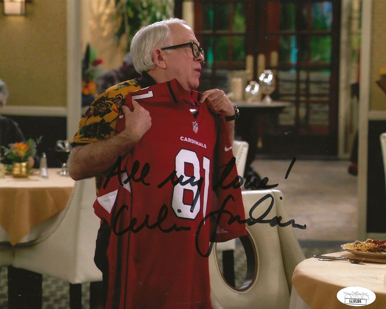 Leslie Jordan signed The Cool Kids 8x10 Photo Poster painting autographed Sid 3 JSA Certified